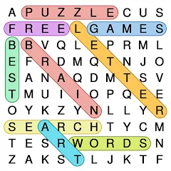 Скачать взломанную Word Search: Word Find (Ворд Срч)  [МОД Mega Pack] - полная версия apk на Андроид