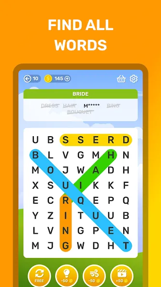 Word Search Puzzle Game  [МОД Меню] Screenshot 2