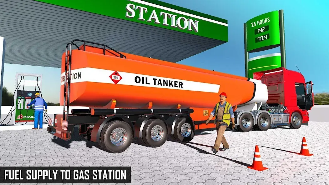 Offroad Oil Tanker Truck Games (Оффроуд Игры на машинецистерне для нефти)  [МОД Бесконечные деньги] Screenshot 5