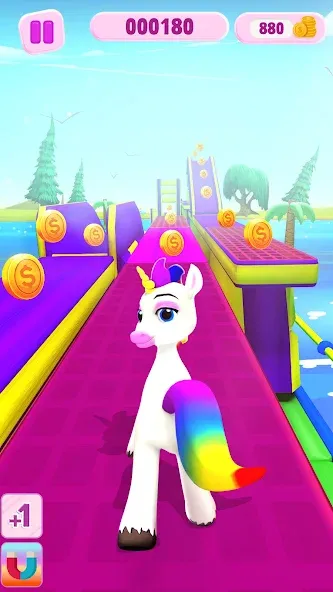 Unicorn Kingdom: Running Games (Юникорн Кингдом)  [МОД Mega Pack] Screenshot 3