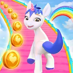 Взлом Unicorn Kingdom: Running Games (Юникорн Кингдом)  [МОД Mega Pack] - полная версия apk на Андроид