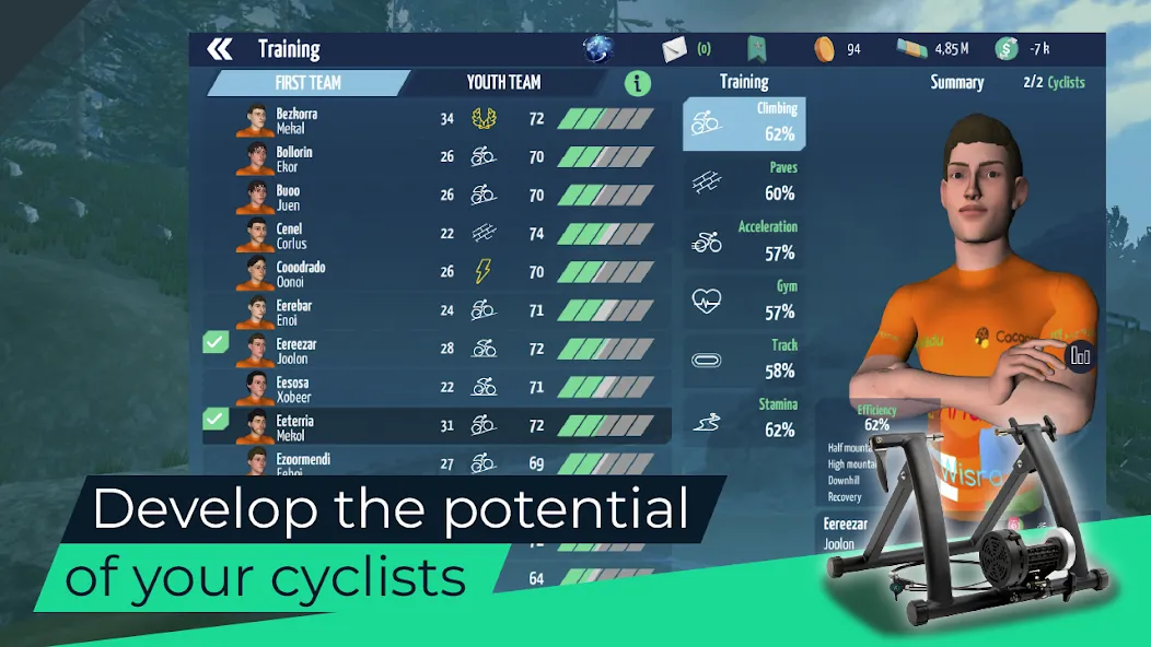 Live Cycling Manager 2023 (Лайв Сайклинг Менеджер 2023)  [МОД Menu] Screenshot 4