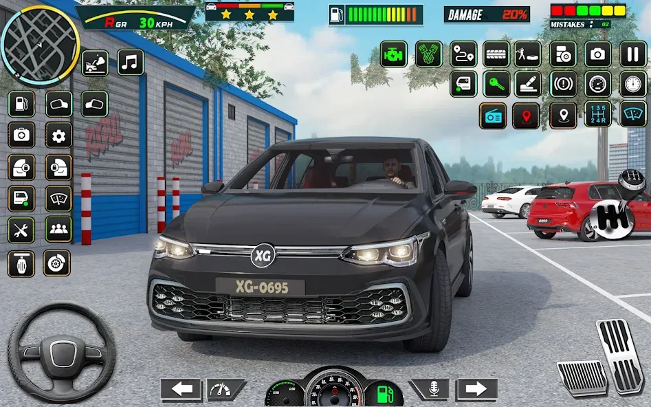 City Car Driving - Car Games (Сити Кар Драйвинг)  [МОД Mega Pack] Screenshot 1