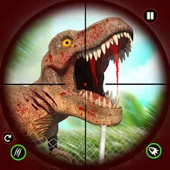 Взлом Dino Hunting Sniper Shooter 3D  [МОД Menu] - полная версия apk на Андроид