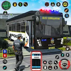 Скачать взлом City Bus Simulator Bus Game 3D (Полицейский автобус симулятор)  [МОД Все открыто] - последняя версия apk на Андроид