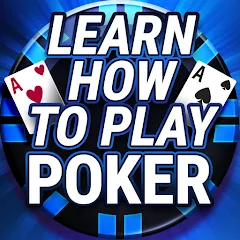 Взлом Learn How To Play Texas Poker  [МОД Много денег] - стабильная версия apk на Андроид