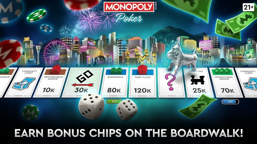 MONOPOLY Poker - Texas Holdem (МОНОПОЛИЯ Покер)  [МОД Меню] Screenshot 1