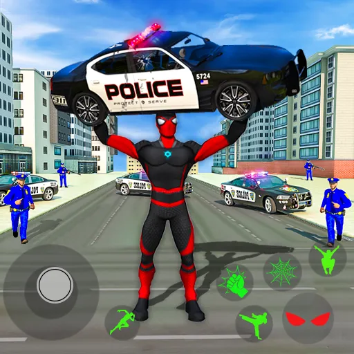 Spider Miami Rope Hero Ninja  [МОД Бесконечные деньги] Screenshot 1