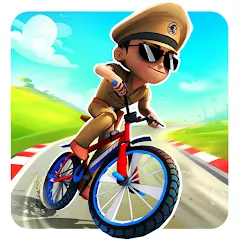 Взлом Little Singham Cycle Race (Литл Сингам Велосипедная Гонка)  [МОД Mega Pack] - последняя версия apk на Андроид