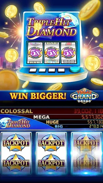 Vegas Grand Slots:Casino Games (Вегас Гранд Слоты)  [МОД Много монет] Screenshot 5