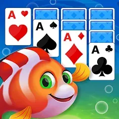 Взломанная Solitaire Fish Klondike Card (Солитер Карточная игра Клондайк Фиш)  [МОД Бесконечные деньги] - стабильная версия apk на Андроид