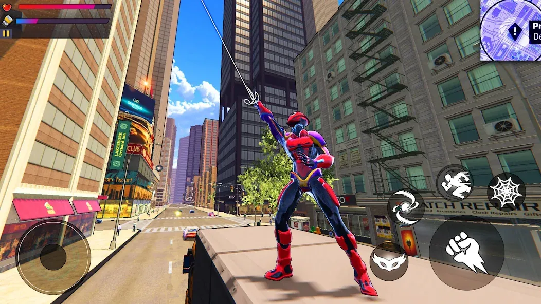 Spider Hero:Super City Hero (пайдер Хиро)  [МОД Много денег] Screenshot 5