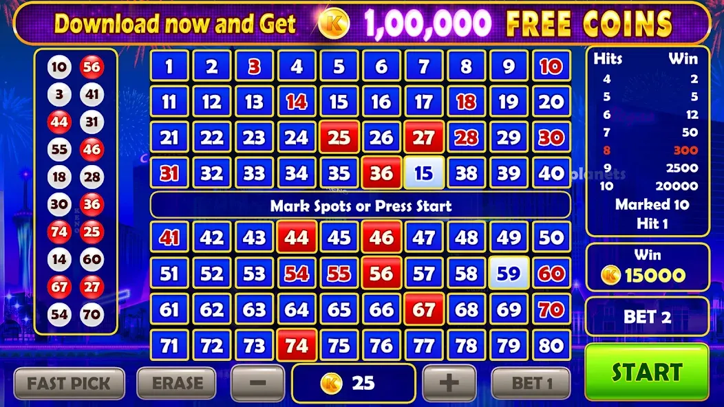 Keno Prime - Super 3X Payout (Кено Приме)  [МОД Mega Pack] Screenshot 1