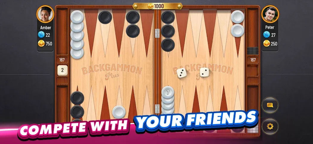 Backgammon Plus - Board Game (Бэкгаммон Плюс)  [МОД Unlimited Money] Screenshot 2