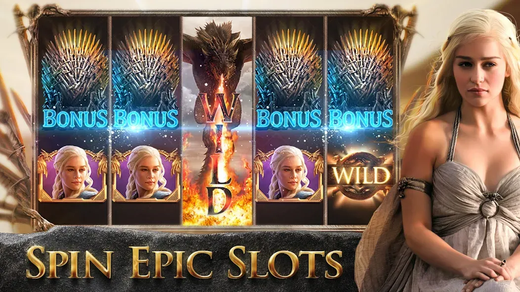 Game of Thrones Slots Casino (Гейм оф Тронс Слотс Казино)  [МОД Mega Pack] Screenshot 1