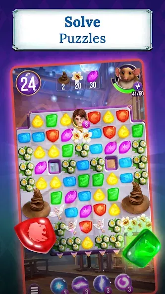 Harry Potter: Puzzles & Spells  [МОД Бесконечные монеты] Screenshot 1