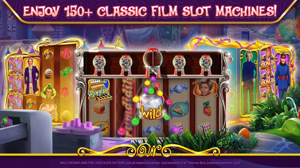 Willy Wonka Vegas Casino Slots (Вилли Вонка Вегас Казино Слоты)  [МОД Бесконечные монеты] Screenshot 3