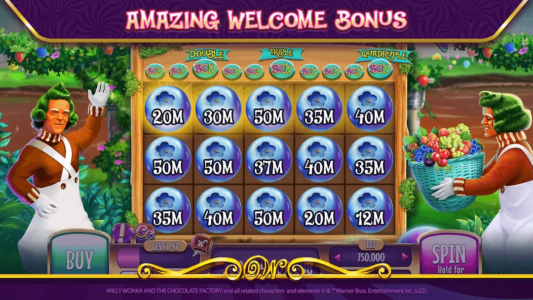 Willy Wonka Vegas Casino Slots (Вилли Вонка Вегас Казино Слоты)  [МОД Бесконечные монеты] Screenshot 5