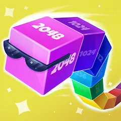 Взломанная Cube Arena 2048: Merge Numbers  [МОД Меню] - последняя версия apk на Андроид