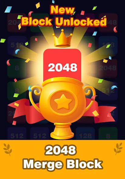 2248 Number block puzzle 2048 (Две тысячи двести сорок восемь)  [МОД Unlimited Money] Screenshot 3