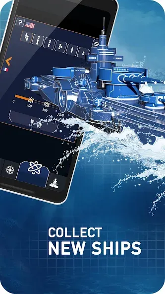 Fleet Battle - Sea Battle  [МОД Бесконечные монеты] Screenshot 5