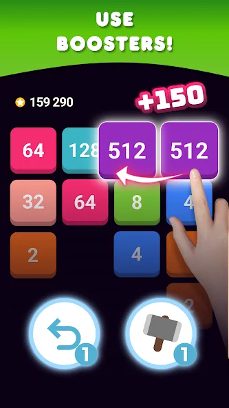 2048: Puzzle Game! Merge Block (Две тысячи сорок восемь)  [МОД Меню] Screenshot 4