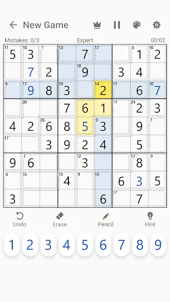 Killer Sudoku - Sudoku Puzzles  [МОД Бесконечные монеты] Screenshot 2