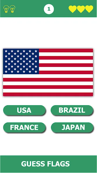 Flag Quiz Gallery: Quiz, Guess (Флаг квиз галерея)  [МОД Unlimited Money] Screenshot 1