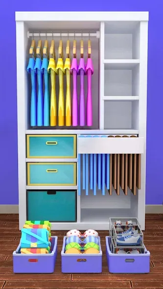 Fill the Closet: Organize Game (Фил зе Клозет)  [МОД Много монет] Screenshot 5