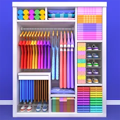 Скачать взломанную Fill the Closet: Organize Game (Фил зе Клозет)  [МОД Много монет] - полная версия apk на Андроид