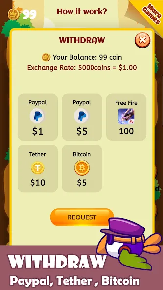 Flap To Earn (Флап Ту Ирн)  [МОД Бесконечные монеты] Screenshot 3