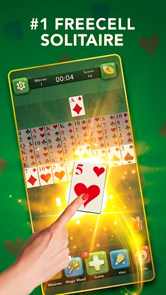 FreeCell Classic Card Game (ФриСел Классическая карточная игра)  [МОД Unlocked] Screenshot 3