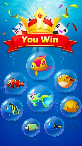 Solitaire Fish  [МОД Unlimited Money] Screenshot 4