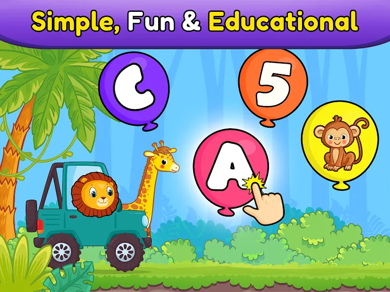 Balloon Pop Kids Learning Game  [МОД Бесконечные деньги] Screenshot 2