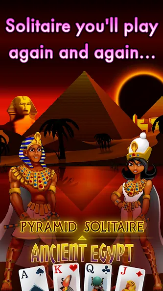 Pyramid Solitaire - Egypt (Пирамиды пасьянс)  [МОД Бесконечные монеты] Screenshot 2