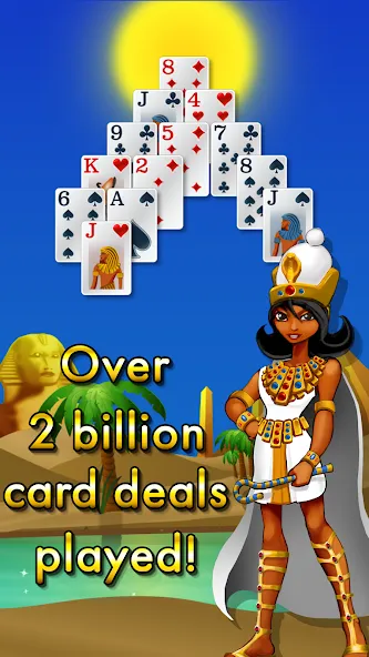 Pyramid Solitaire - Egypt (Пирамиды пасьянс)  [МОД Бесконечные монеты] Screenshot 5