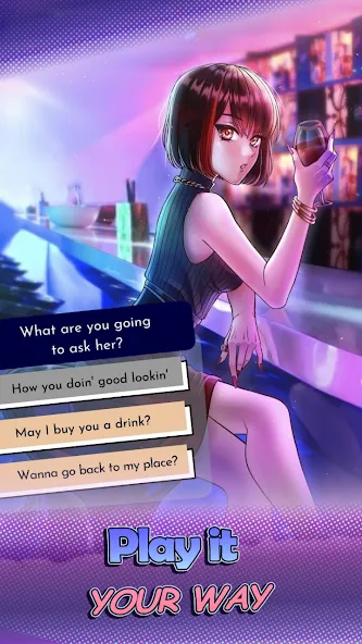 HaremKing - Waifu Dating Sim (ХаремКинг)  [МОД Бесконечные деньги] Screenshot 1