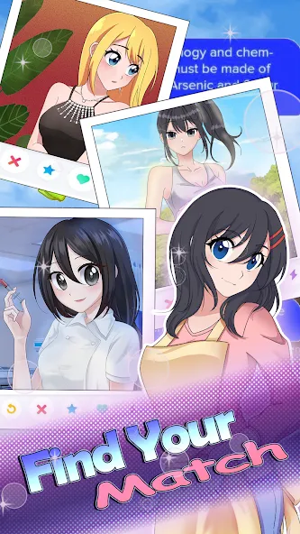 HaremKing - Waifu Dating Sim (ХаремКинг)  [МОД Бесконечные деньги] Screenshot 4