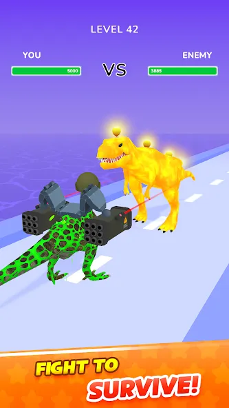 Dino Evolution Run 3D (Дино Эволюция Ран 3Д)  [МОД Много денег] Screenshot 3