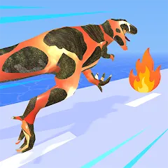 Взлом Dino Evolution Run 3D (Дино Эволюция Ран 3Д)  [МОД Много денег] - стабильная версия apk на Андроид