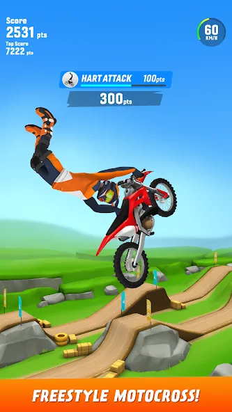 Max Air Motocross (Макс Эйр Мотокросс)  [МОД Бесконечные деньги] Screenshot 1