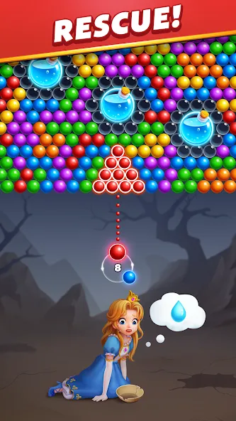 Bubble Shooter Royal Pop  [МОД Unlocked] Screenshot 1