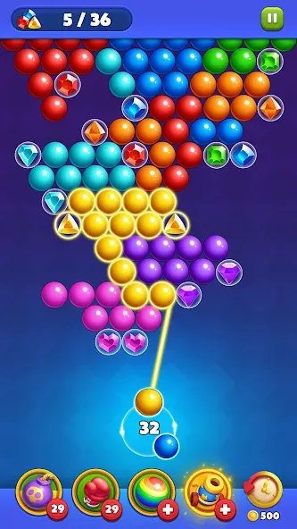 Bubble Shooter Royal Pop  [МОД Unlocked] Screenshot 5