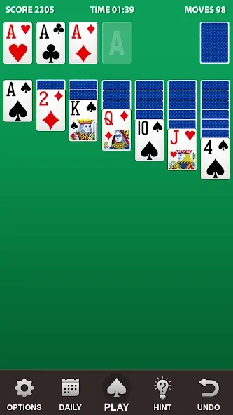 Solitaire.  [МОД Бесконечные монеты] Screenshot 1