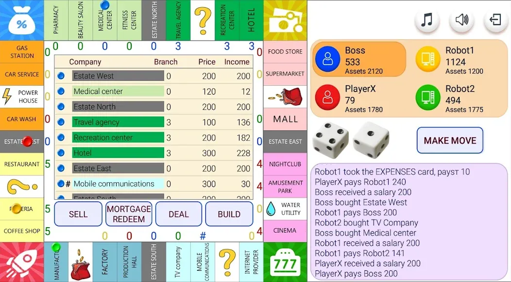 Monopolist Business Dice Board  [МОД Меню] Screenshot 1