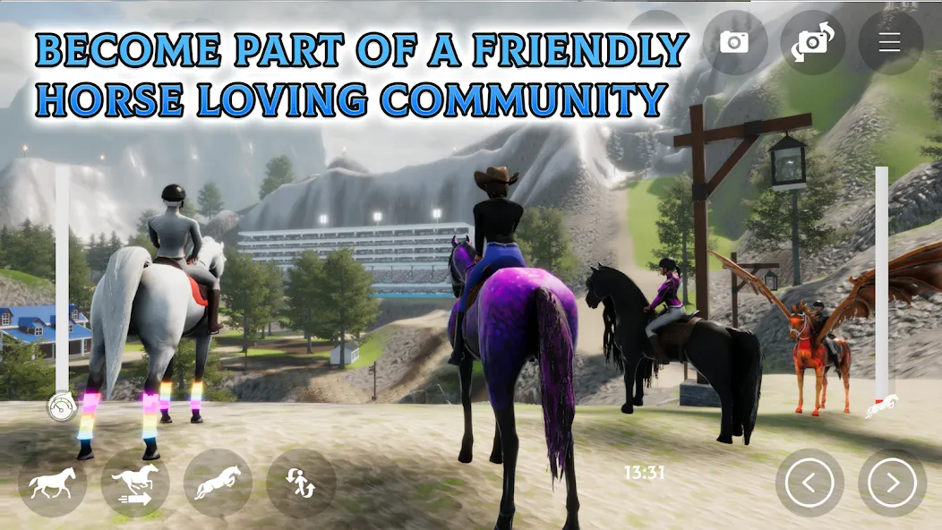 Horse Academy - Equestrian MMO (Хорс Академи)  [МОД Много монет] Screenshot 4