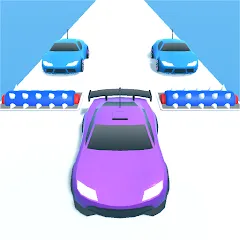 Взломанная Merge Car Run - Evolution Race (Мердж Кар Ран)  [МОД Mega Pack] - стабильная версия apk на Андроид