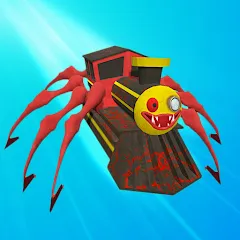 Скачать взлом Merge Spider Train  [МОД Все открыто] - полная версия apk на Андроид