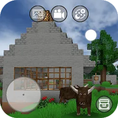 Взломанная Mini Block Craft (Мини Блок Ремесло)  [МОД Много монет] - полная версия apk на Андроид