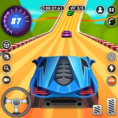 Скачать взломанную Nitro Jump - Car Racing (Нитро Джамп Рейсинг)  [МОД Unlimited Money] - полная версия apk на Андроид